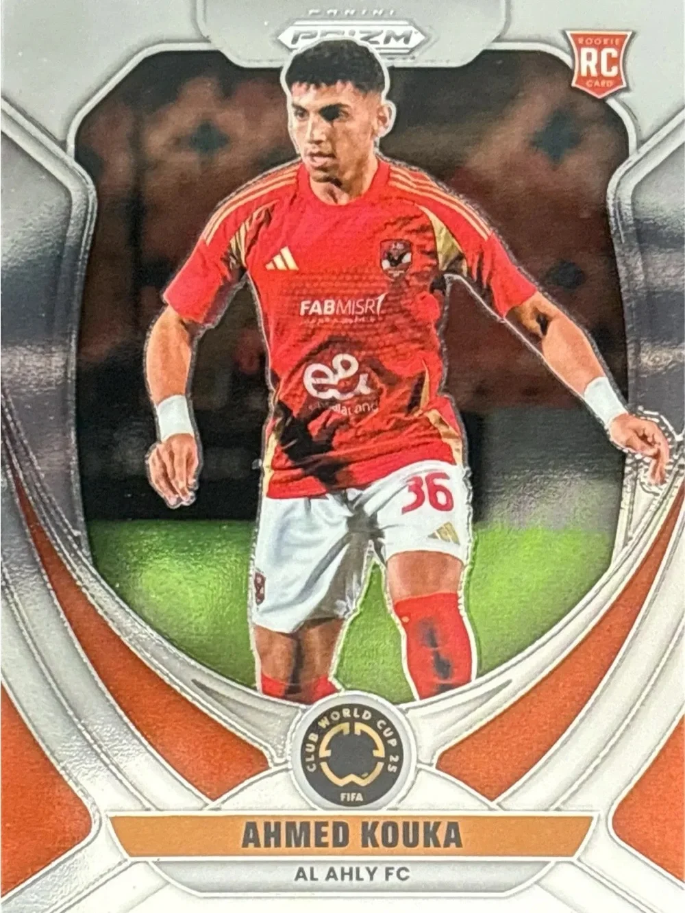 Panini Prizm Ahmed Kouka Al Ahly FC Rookie Soccer Trading Card